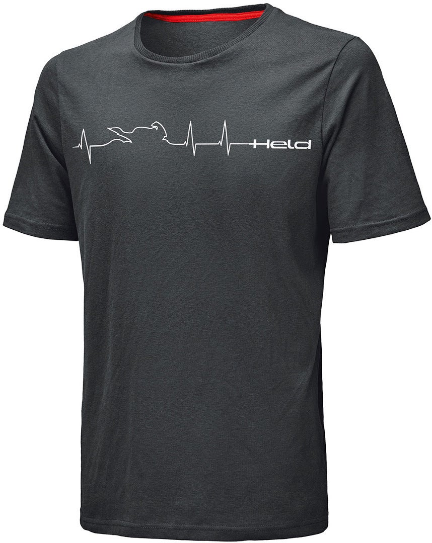 Side view of Held Be Heroic T-Shirt