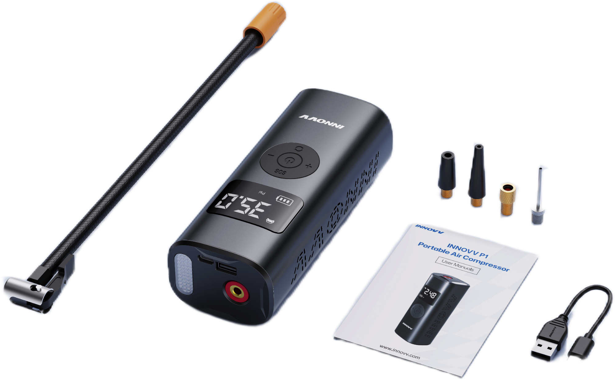 INNOVV P1 Bärbar däckpump 6000 mAh Figur 10