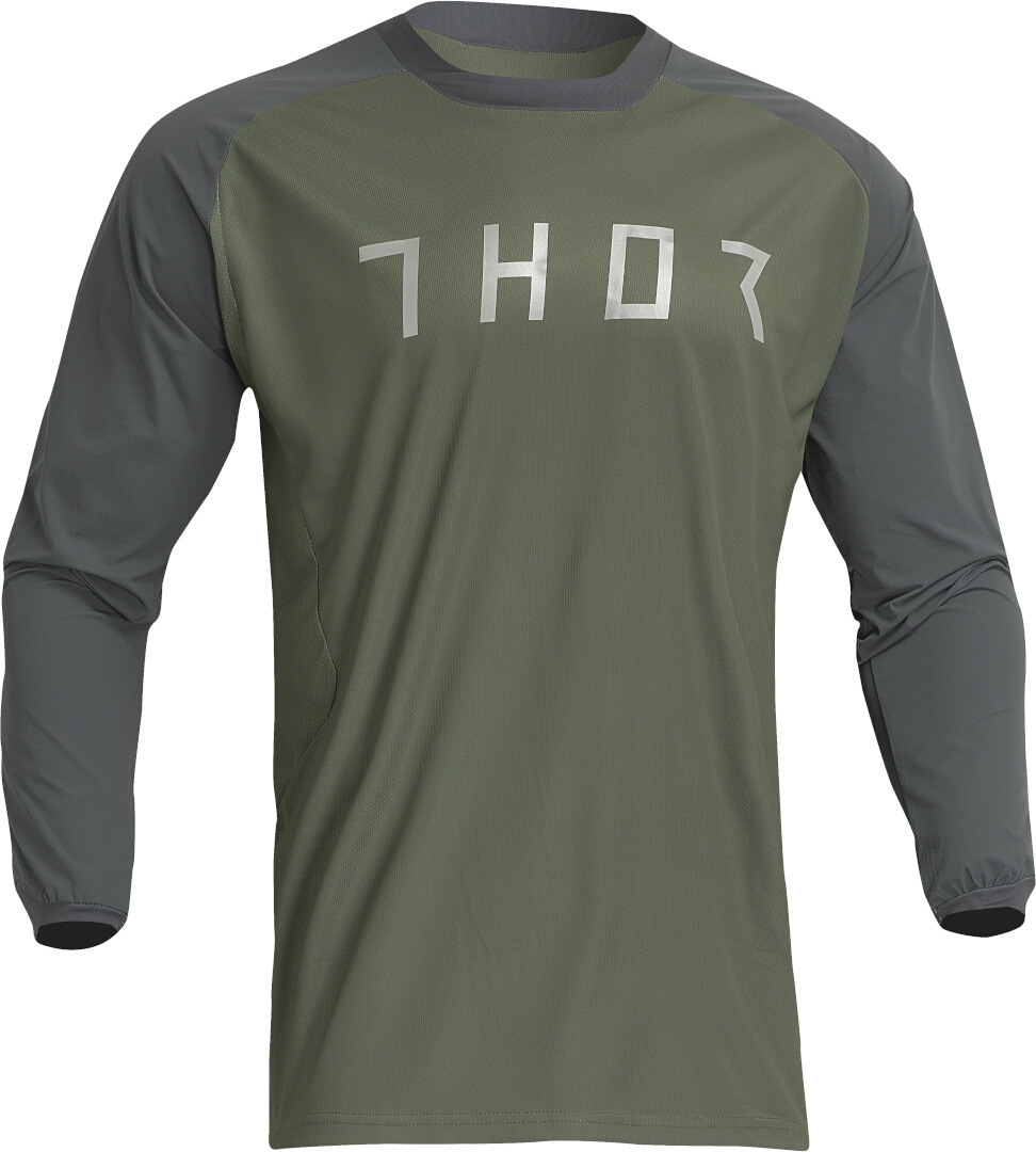 Thor Terrain Motocross Jersey grün/grau L Abbildung 1