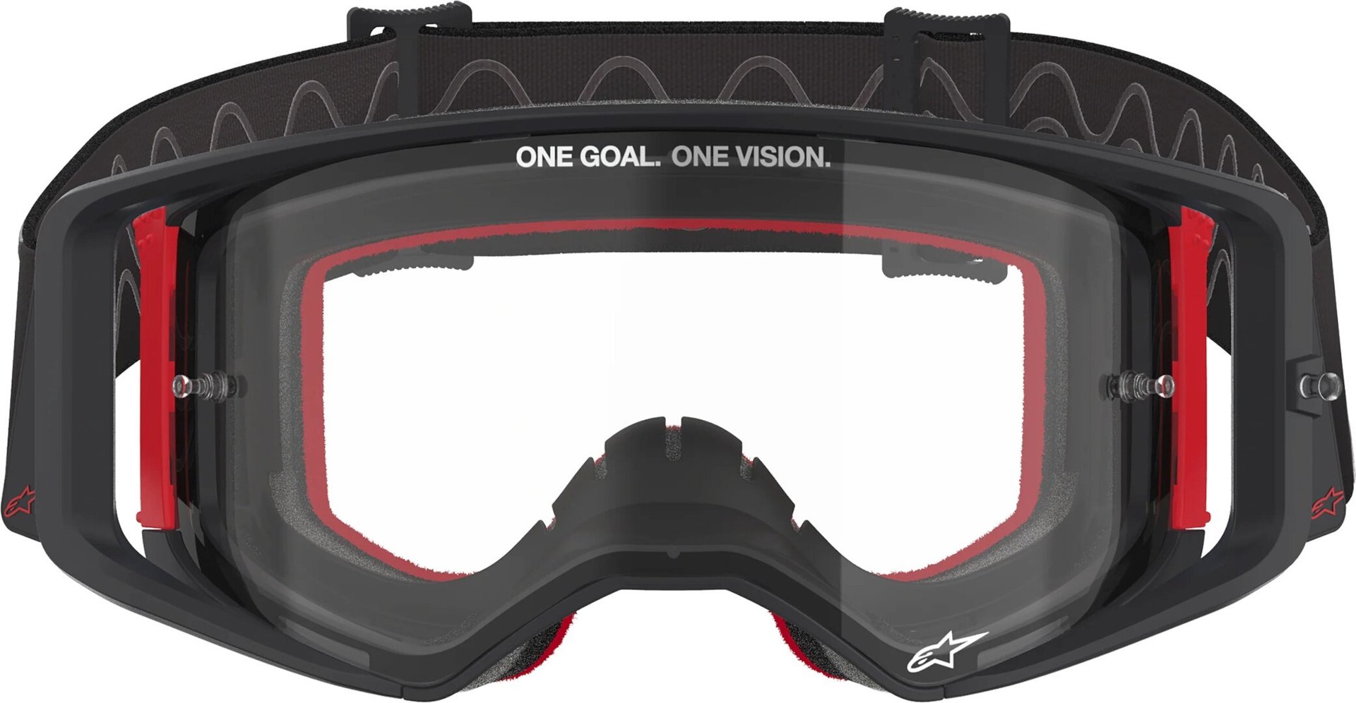 Alpinestars Supertech Corp Absolute Vision Stripe Motocross Glasögon svart/röd Figur 3