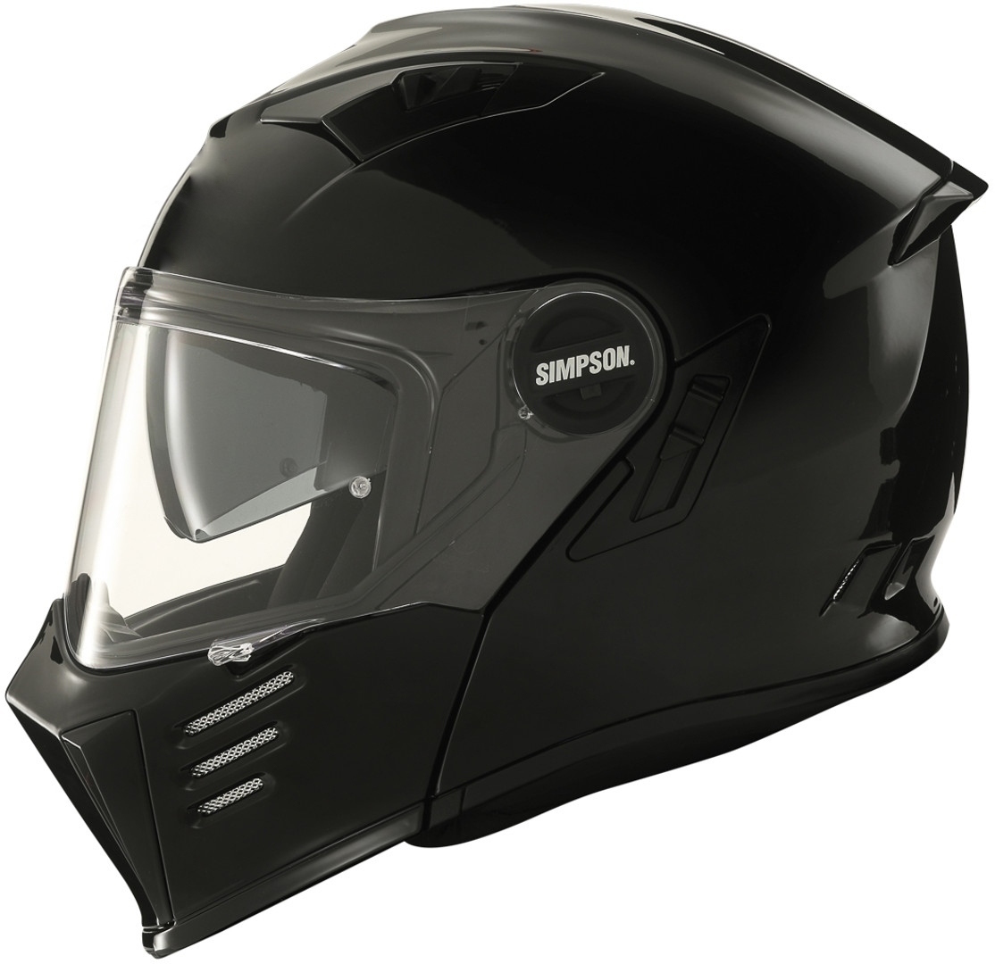 Simpson Darksome Solid Casque de moto noir S Figure 1