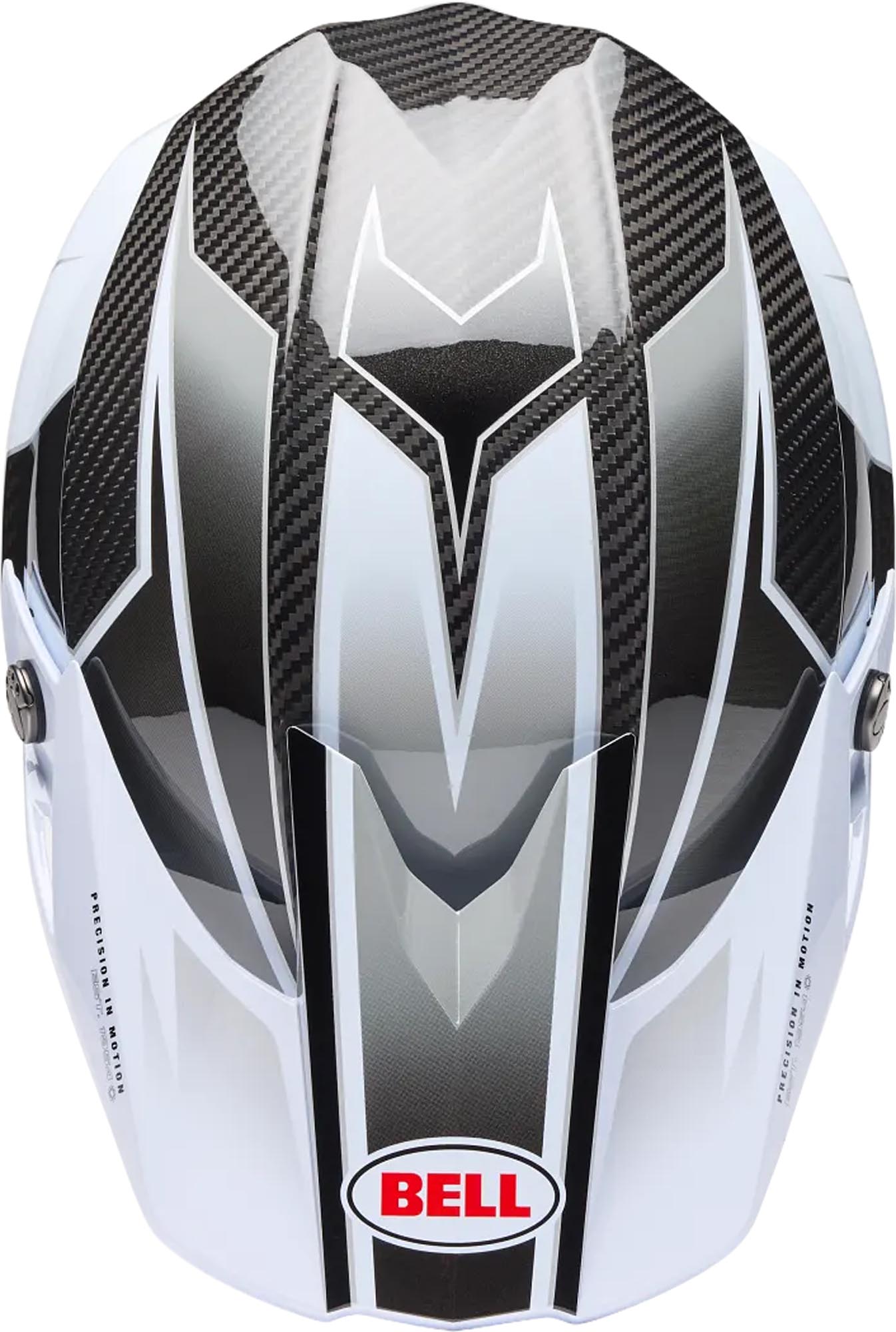 Bell Moto-10 Spherical Grid Cască de motocross Alb/Negru/Gri M (57/58) Figura 5