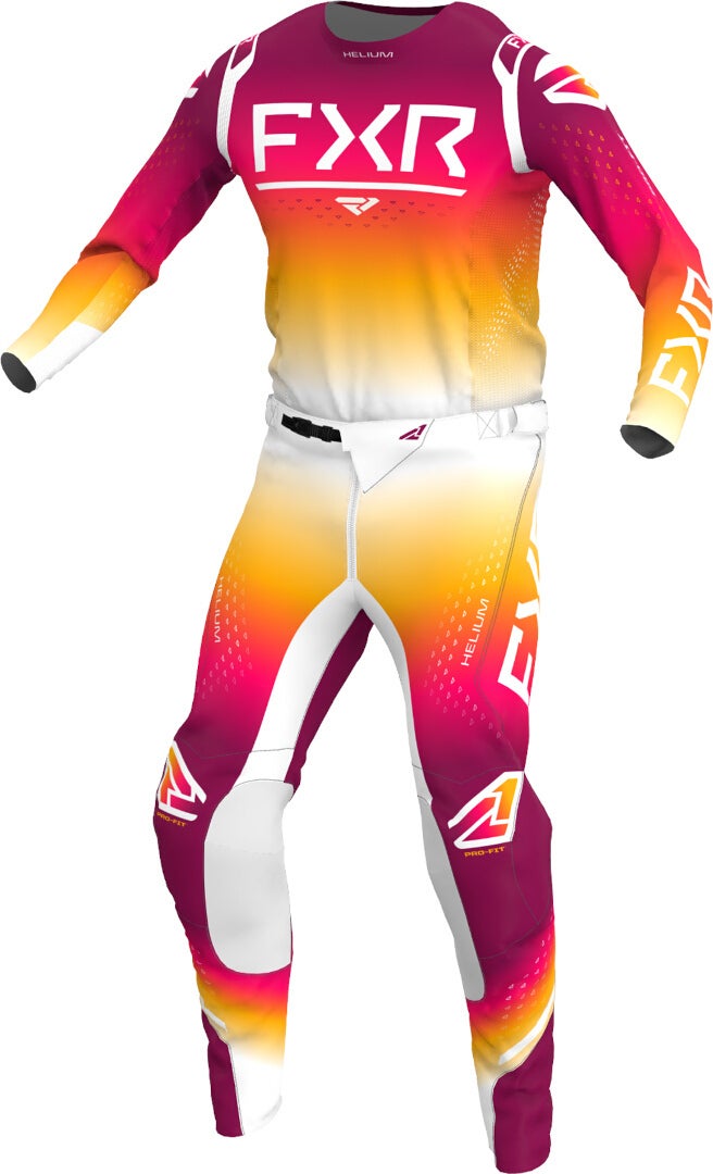 FXR Helium 2023 Motorcross jersey roze/wit L Figuur 3