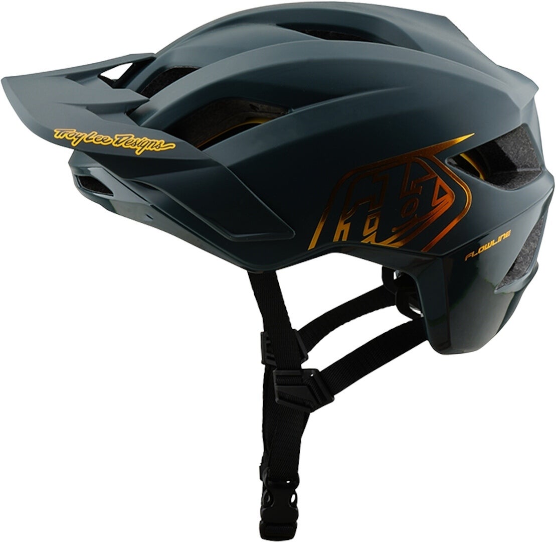 Troy Lee Designs Mips Flowline Point Capacete de bicicleta infantil Cinza mate 48-53 cm Figura 1
