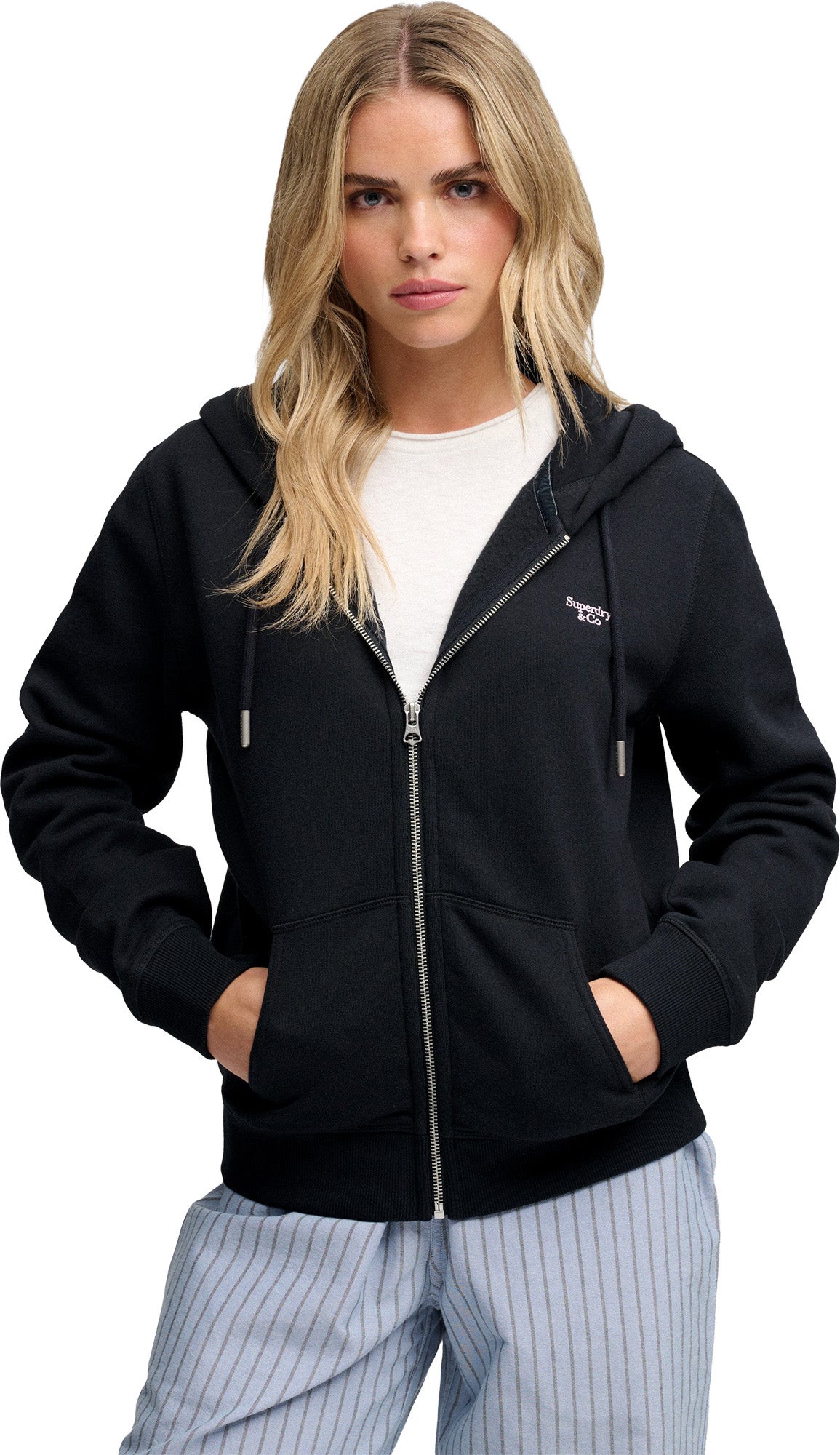 Superdry & Co Signature Дамско яке тъмносиньо L Фигура 4