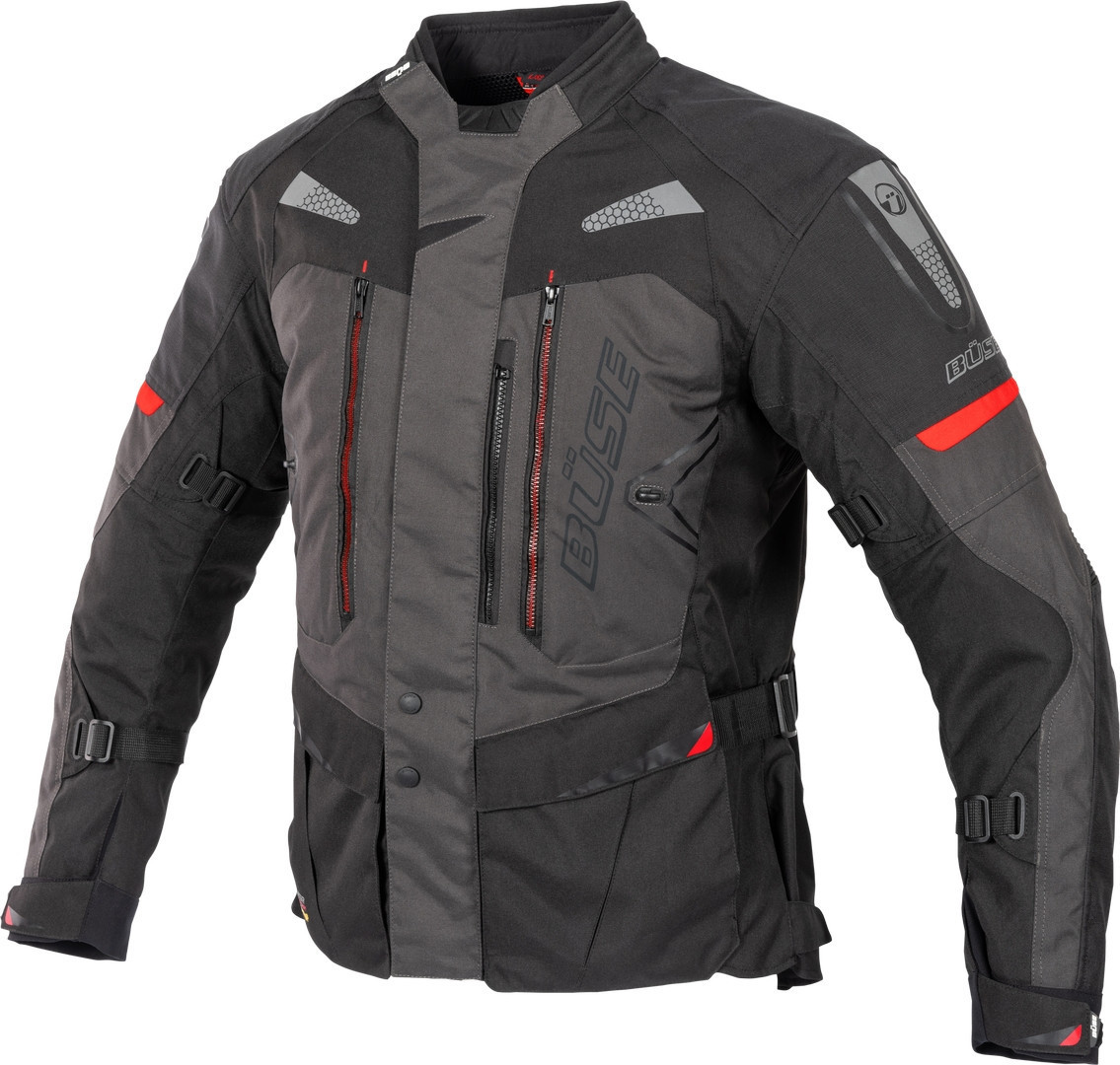 Büse Monterey waterproof Motorcycle Textile Jacket black/grey 54 Figure 1
