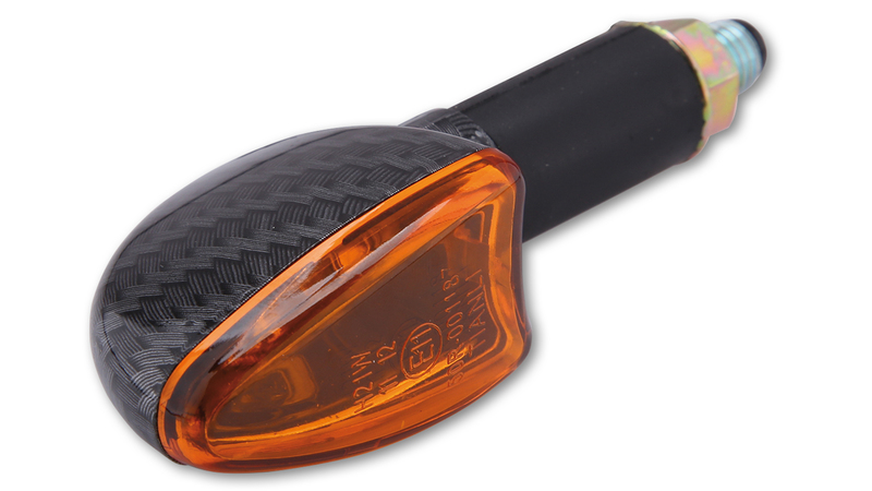 HIGHSIDER Corp indicator mini Smart Arrow Bulb Carbon / Lentilă portocaliu (pereche), față și spate Figura 4