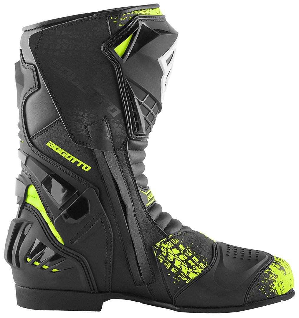 Bogotto Assen Evo Motorcycle Boots black/neon-yellow 44 Figure 3