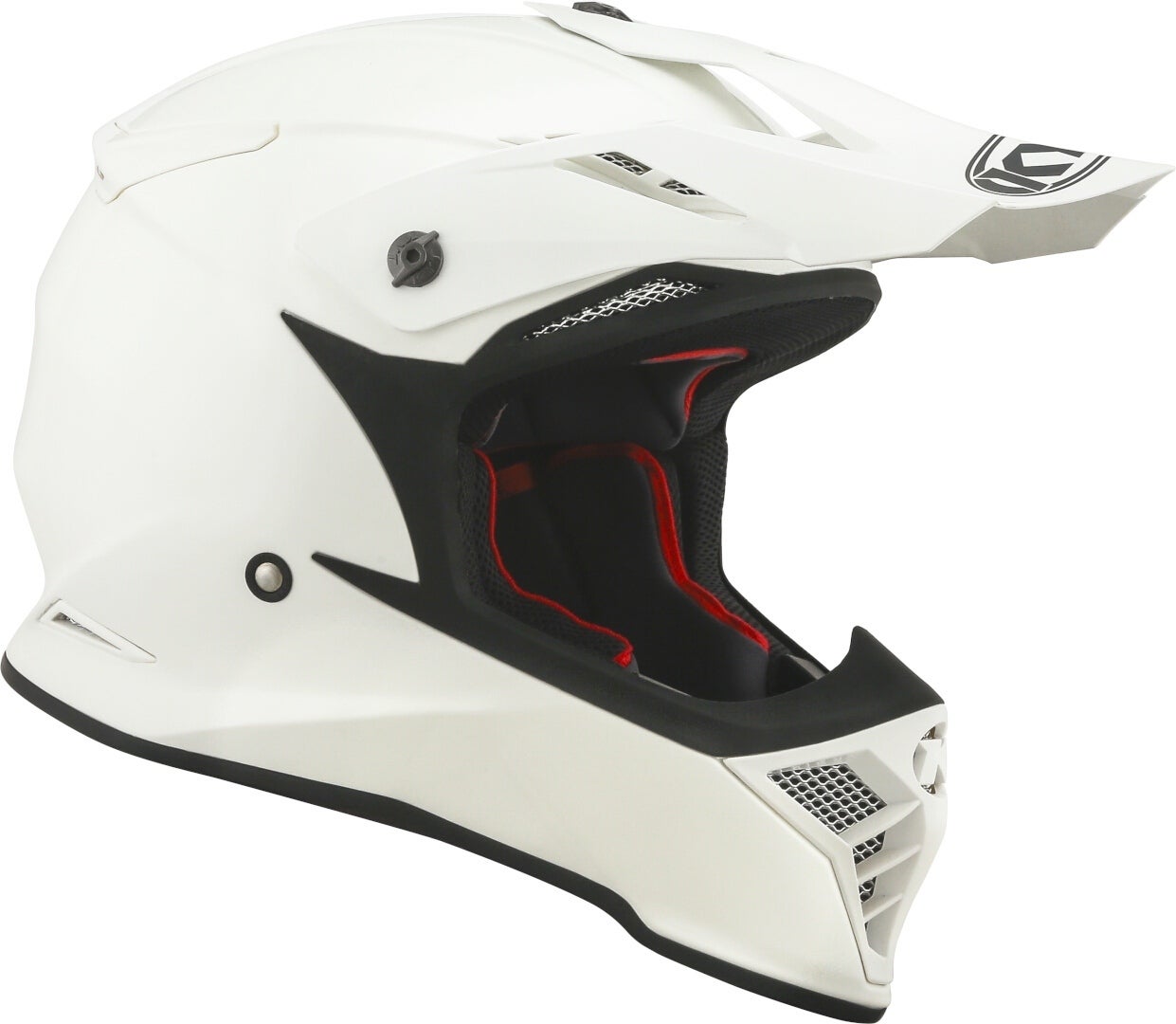 KYT Skyhawk Plain Motorcross Helm Wit XL (61/62) Figuur 2