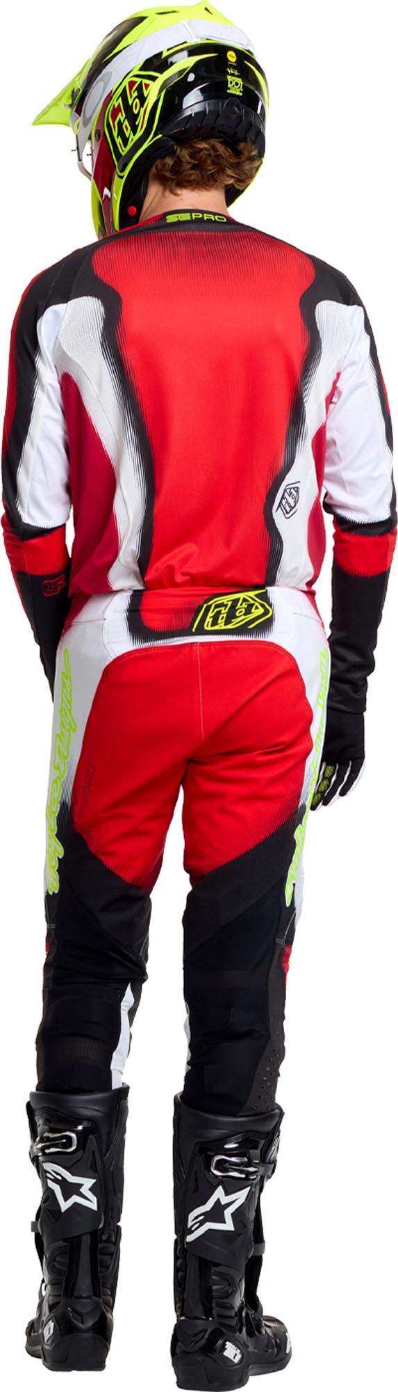 Troy Lee Designs SE Pro Illusion Motocross Hose rot/schwarz 32 Abbildung 17