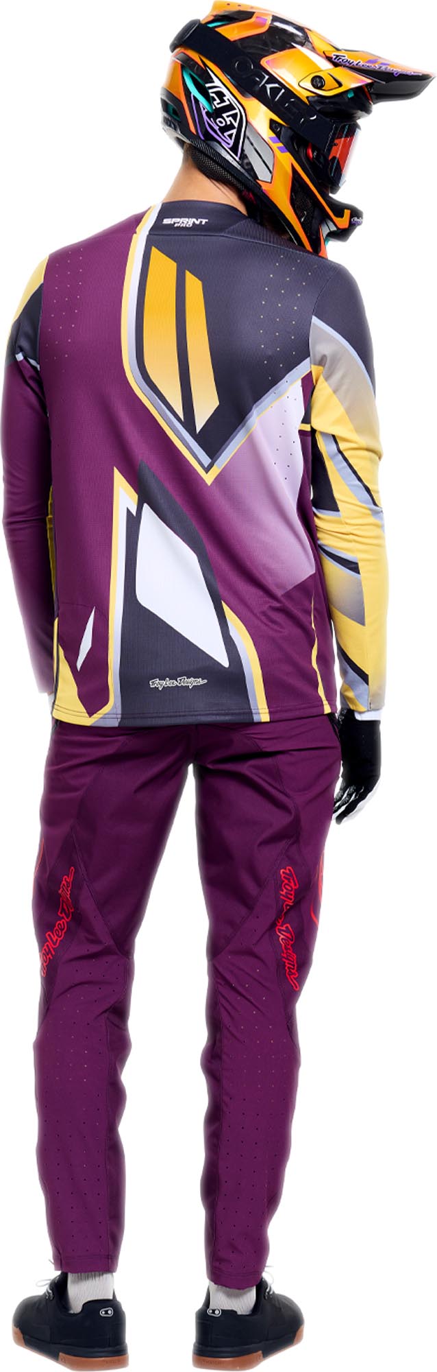 Side view of Troy Lee Designs Sprint Pro Mono Bicycle Pants