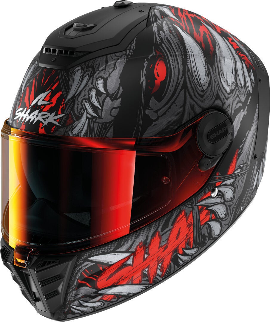 Shark Men's Black Matt/Red Spartan Rs Shaytan Helmet