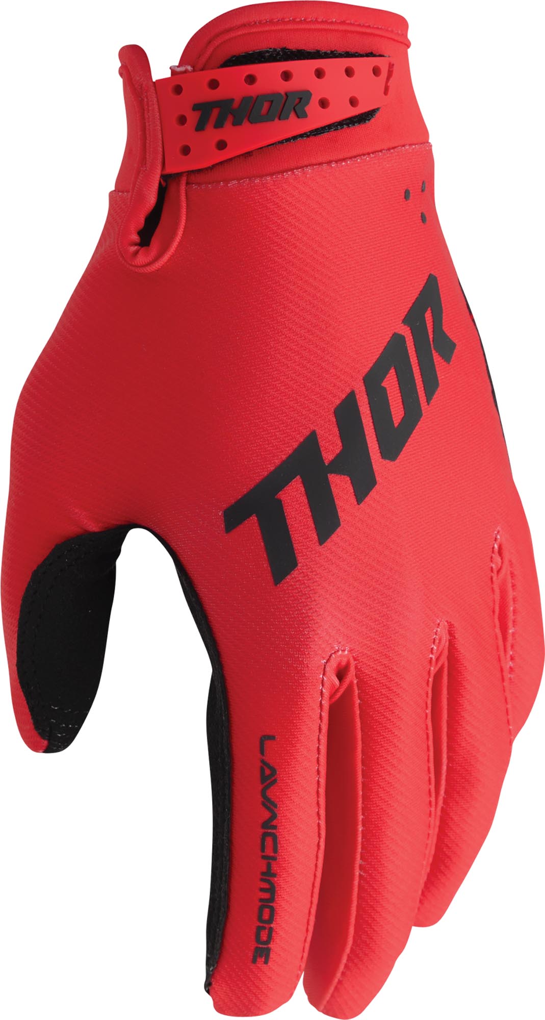 Thor Launchmode Split Youth Motocross Gloves red S Figure 4