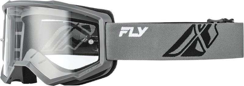 FLY Racing Focus Goggle Grå/Svart - Klar lins Figur 1