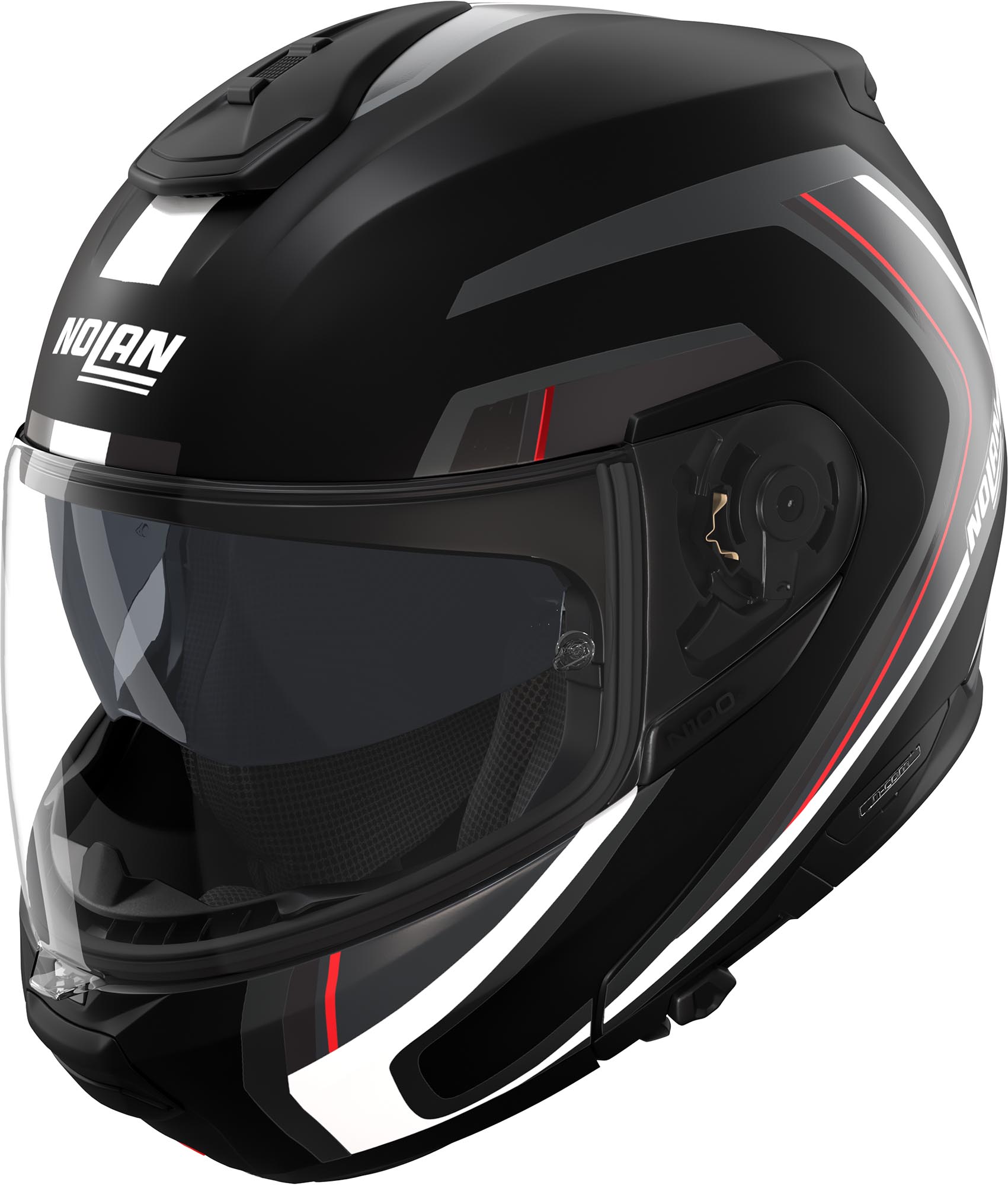Nolan N100-6 Radiante Elmetto nero/grigio/rosso XL (62) Figura 1