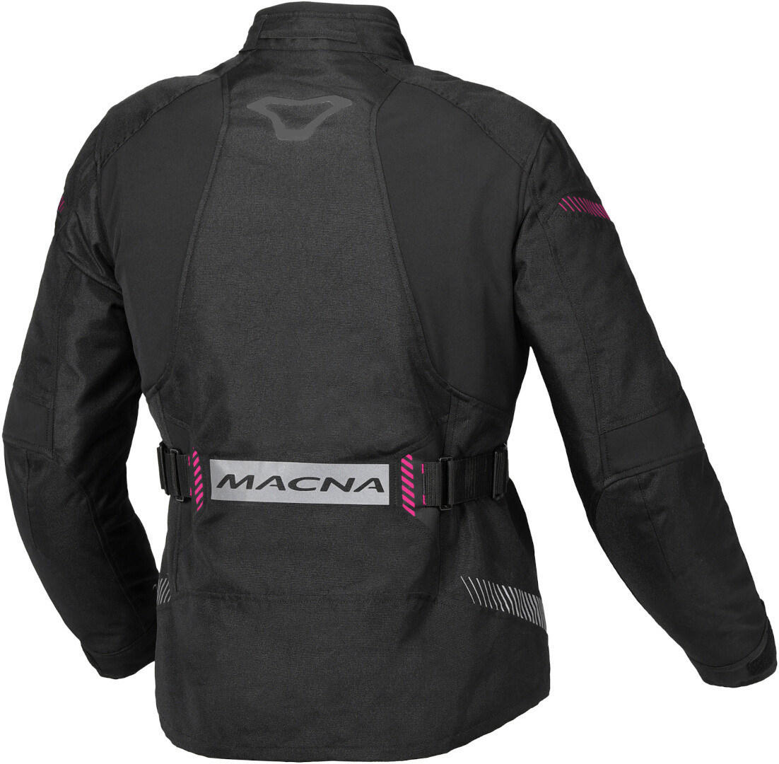 Macna Nivala vattentät Damer Motorcykel Textil Jacka Svart/rosa XXL Figur 2