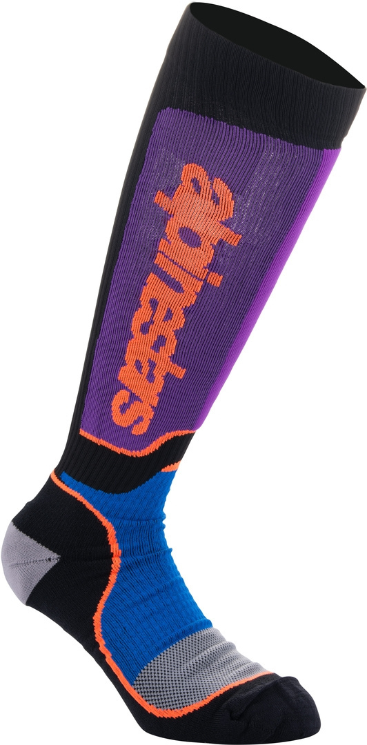 Alpinestars Plus Șosete de motocross Negru/mov S Figura 1