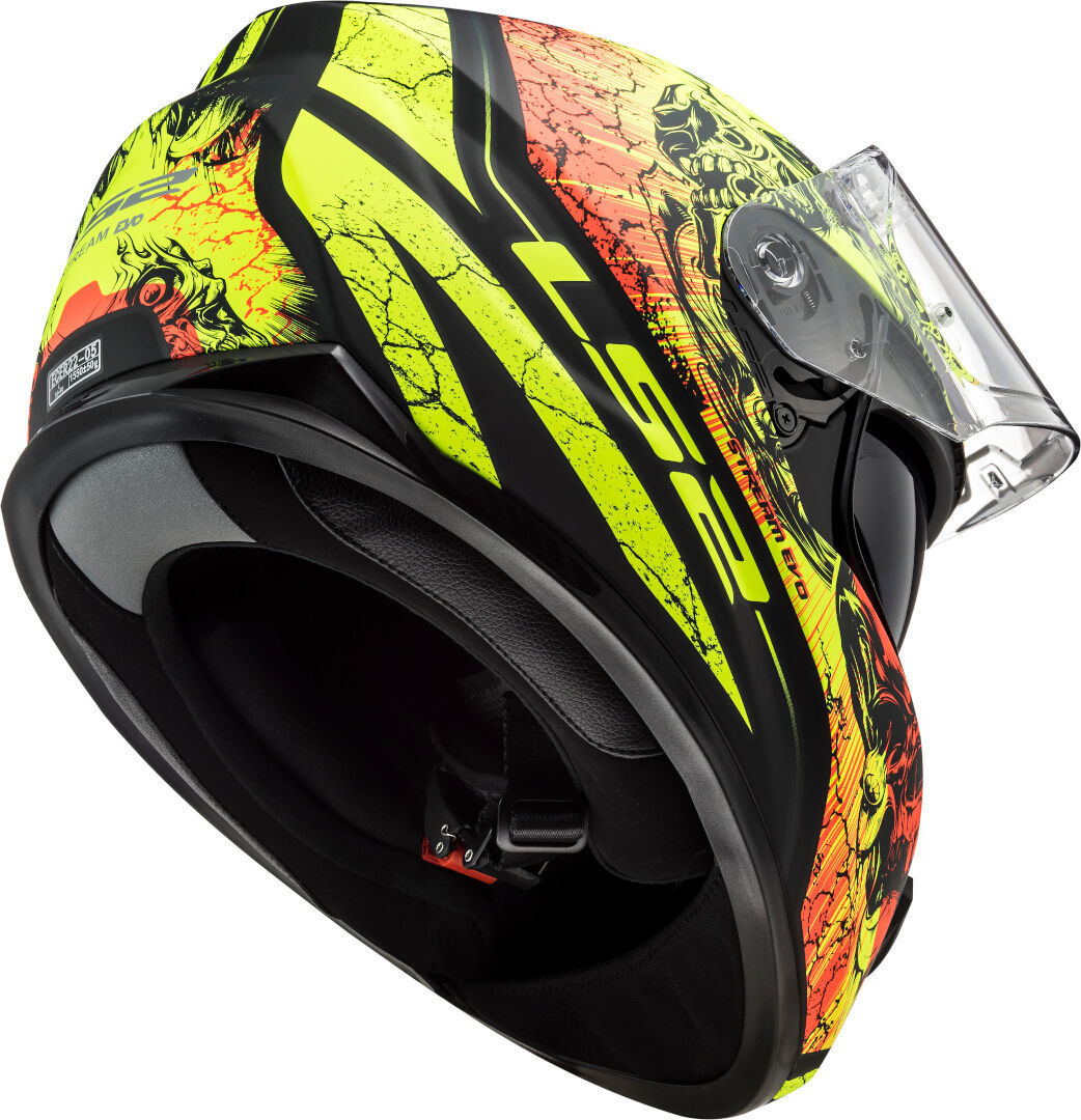 LS2 FF320 Stream Evo Throne Casque Noir mat/néon S (55/56) Figure 6