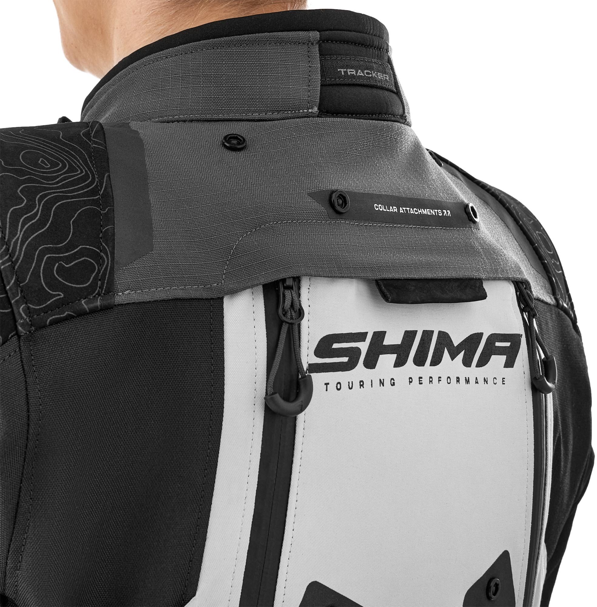 SHIMA Tracker Dámská motocyklová textilní bunda bílá/šedá/žlutá XS Obrázek 14