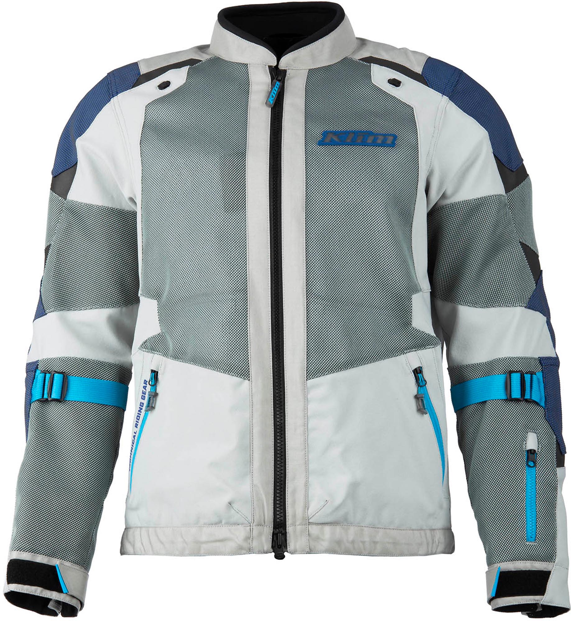 Klim Baja Mesh Motorcycle Textile Jacket grey/blue 3XL Figure 4
