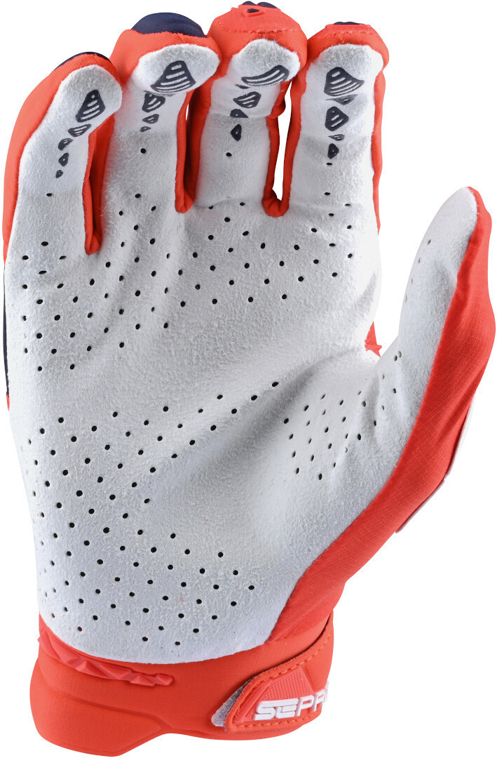 Troy Lee Designs SE Pro Motocross Hansker Oransje/hvit S Figur 2