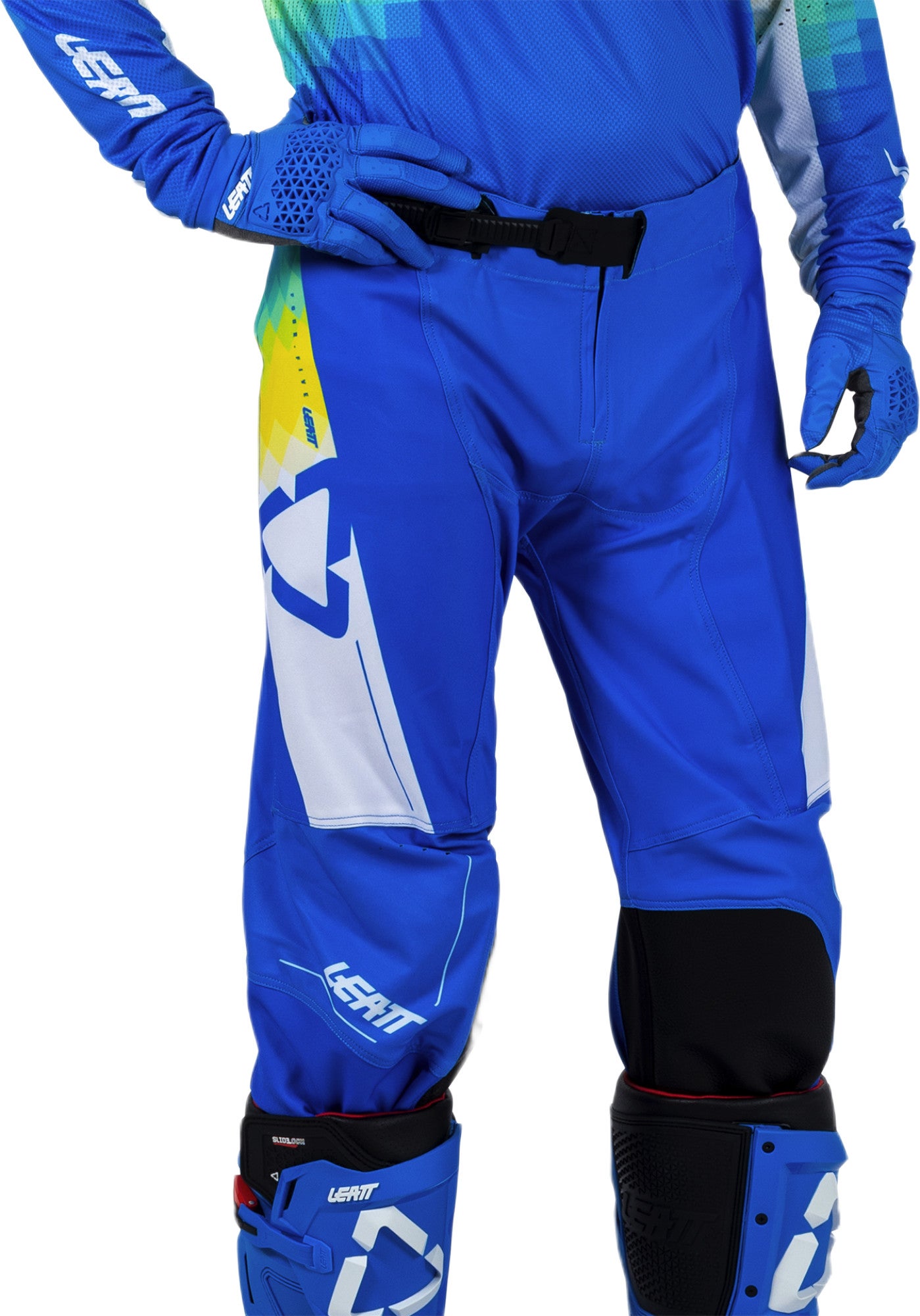 Leatt Moto 4.5 V26 Motocross Pants blue/white/yellow S Figure 6