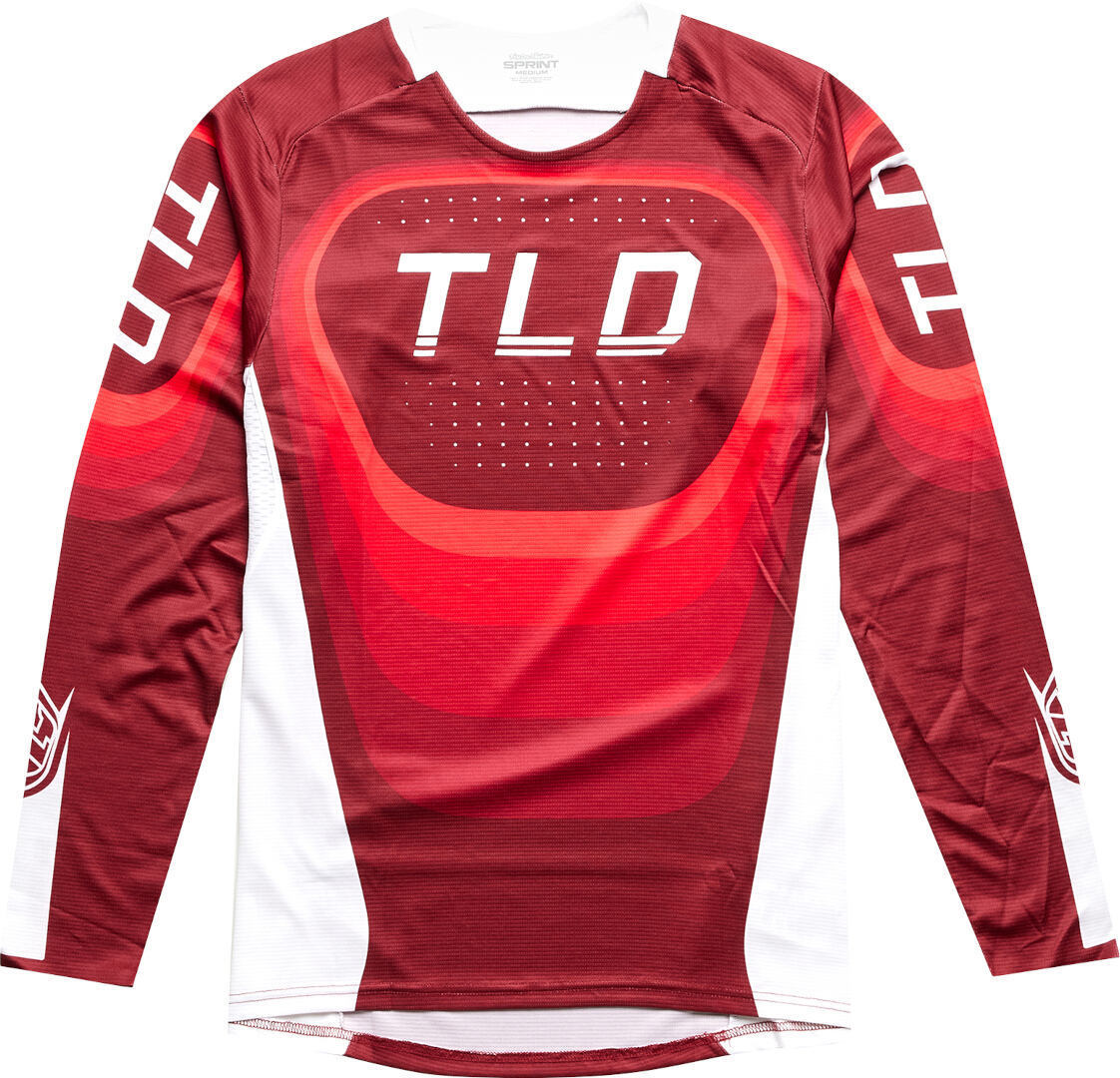 Troy Lee Designs Sprint Reverb Tricoul de bicicletă Roșu/Alb S Figura 1