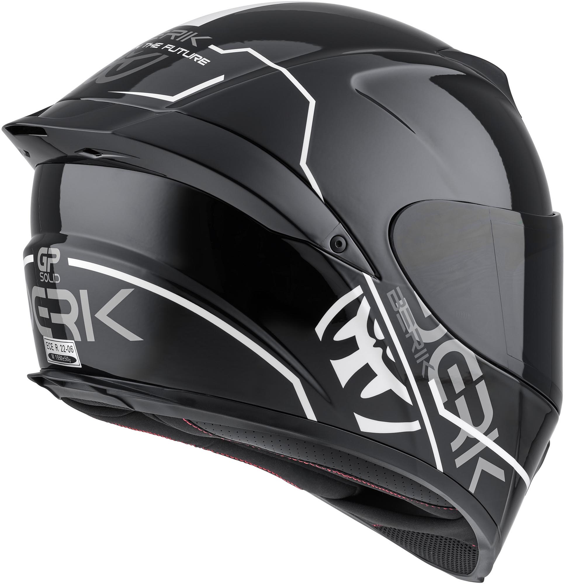 Berik FF867 Taruna Casco Blanco/negro/gris L Figura 4