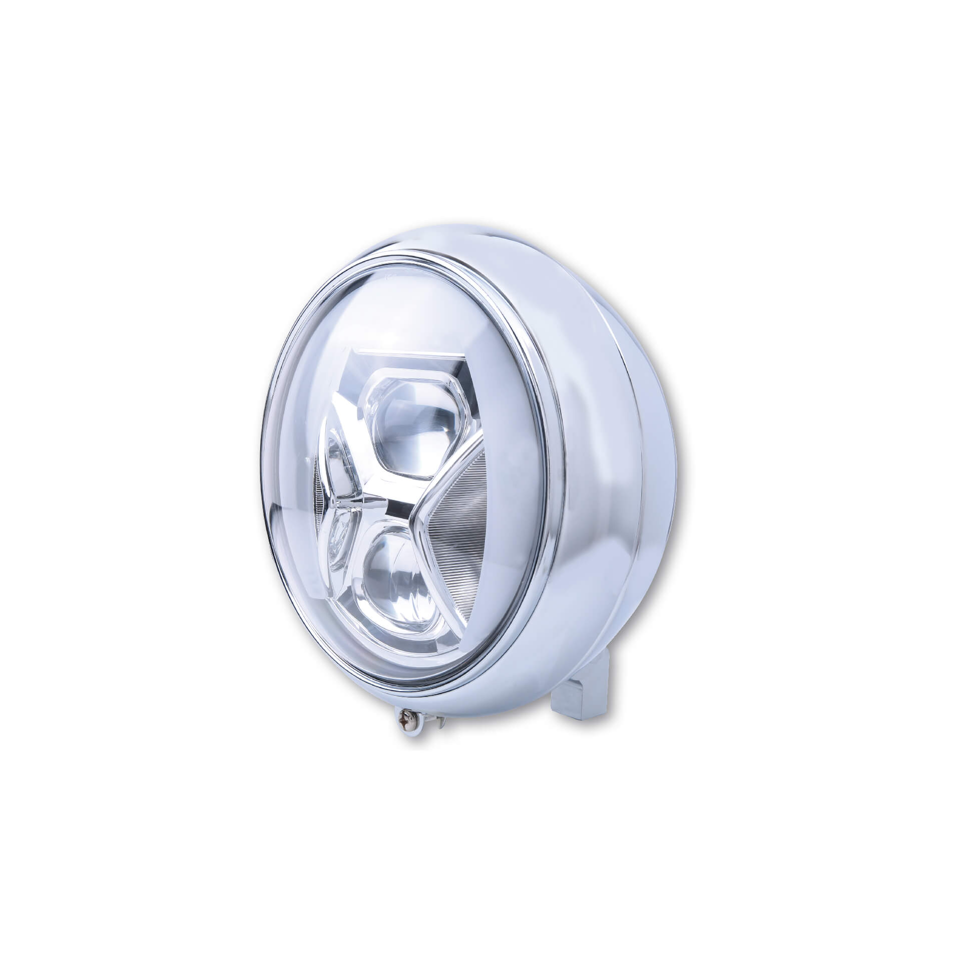 HIGHSIDER 7 Zoll LED Scheinwerfer YUMA 2 TYP 8 mit TFL, Kurvenlicht Krom Figur 1