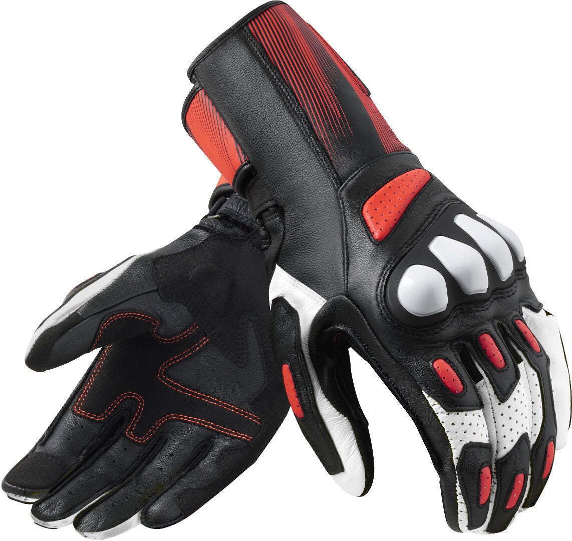 Revit Metis 2 Motorradhandschuhe schwarz/weiß/rot 2XL Abbildung 1