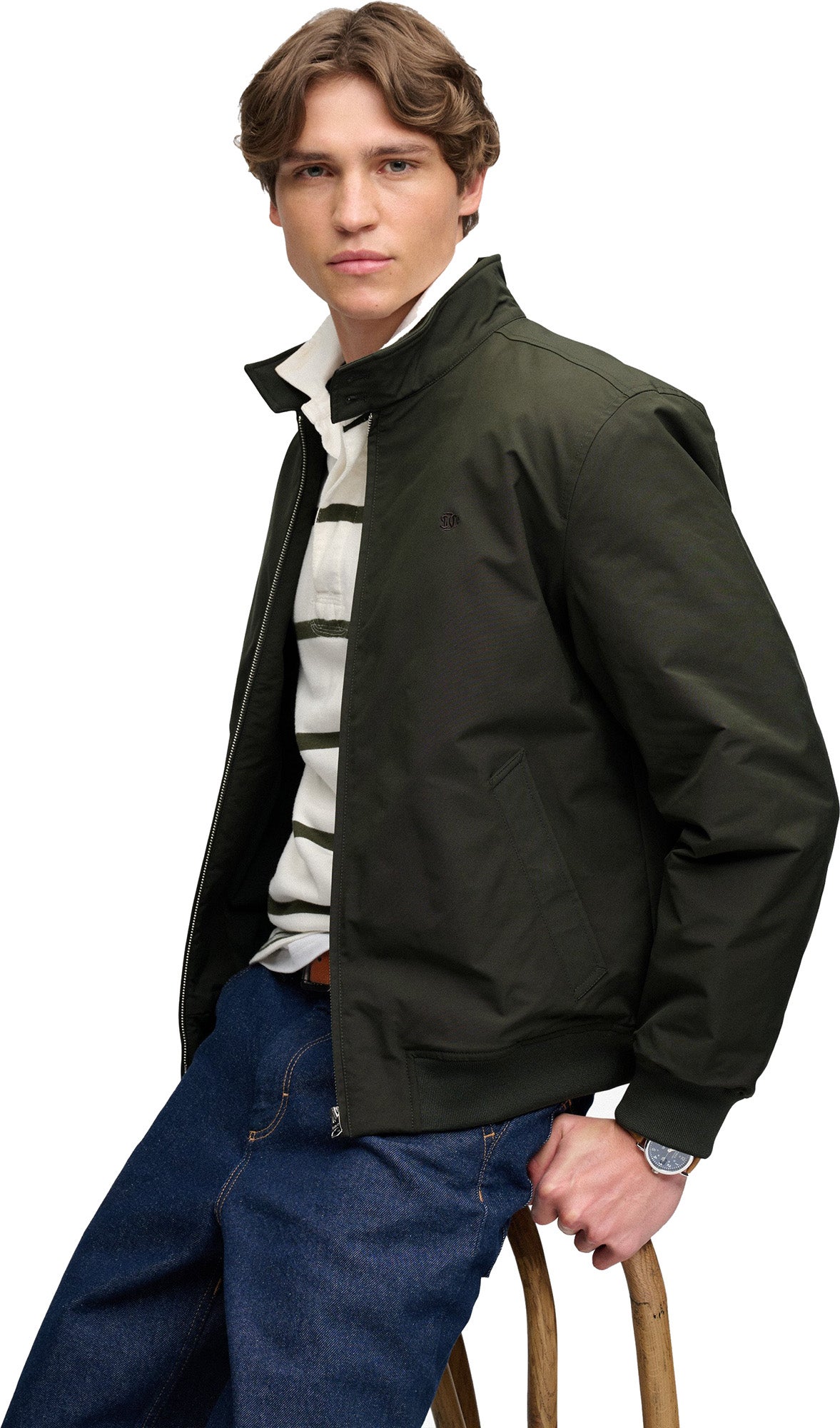 Superdry & Co Campus Яке Маслинено/зелено S Фигура 7