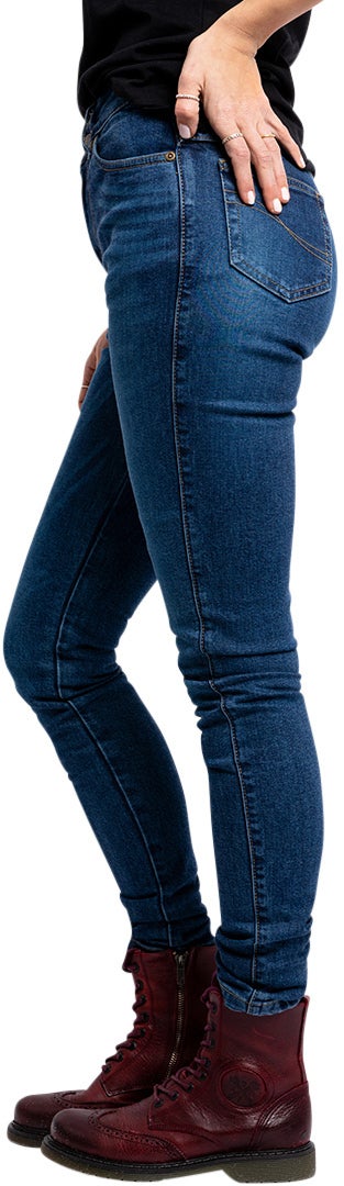 John Doe Luna High Mono Jeans moto da donna Blue Stone Wash 33 L32 Figura 9