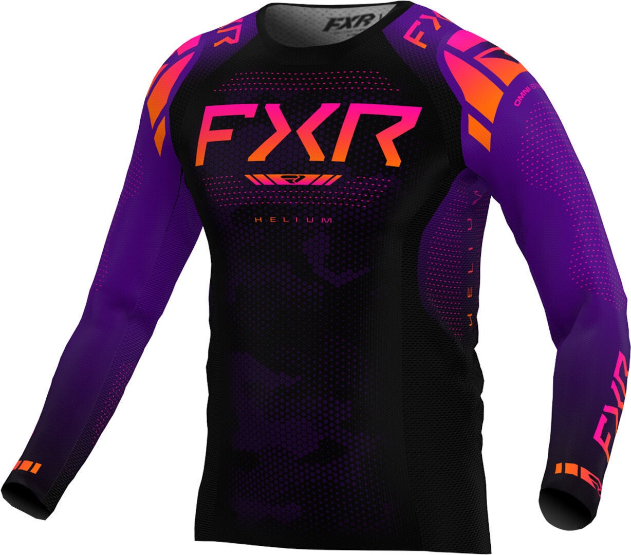 FXR Helium 2025 Motocross trøje sort/lilla S Figur 1