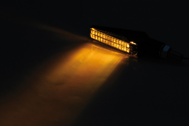 HIGHSIDER Smart Fineline LED-indikator Hus Svart / Lins Rökt (Par), Fram & Bak Figur 6