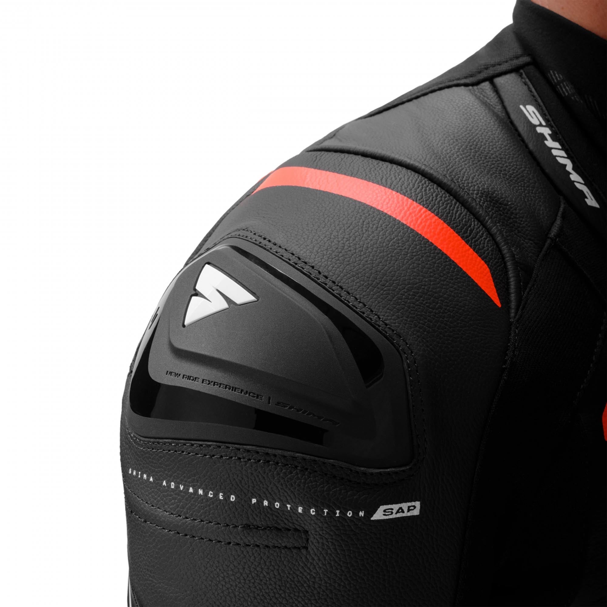 SHIMA Mission RS One Piece Motorcycle Leather Suit black/red 46 Figure 10