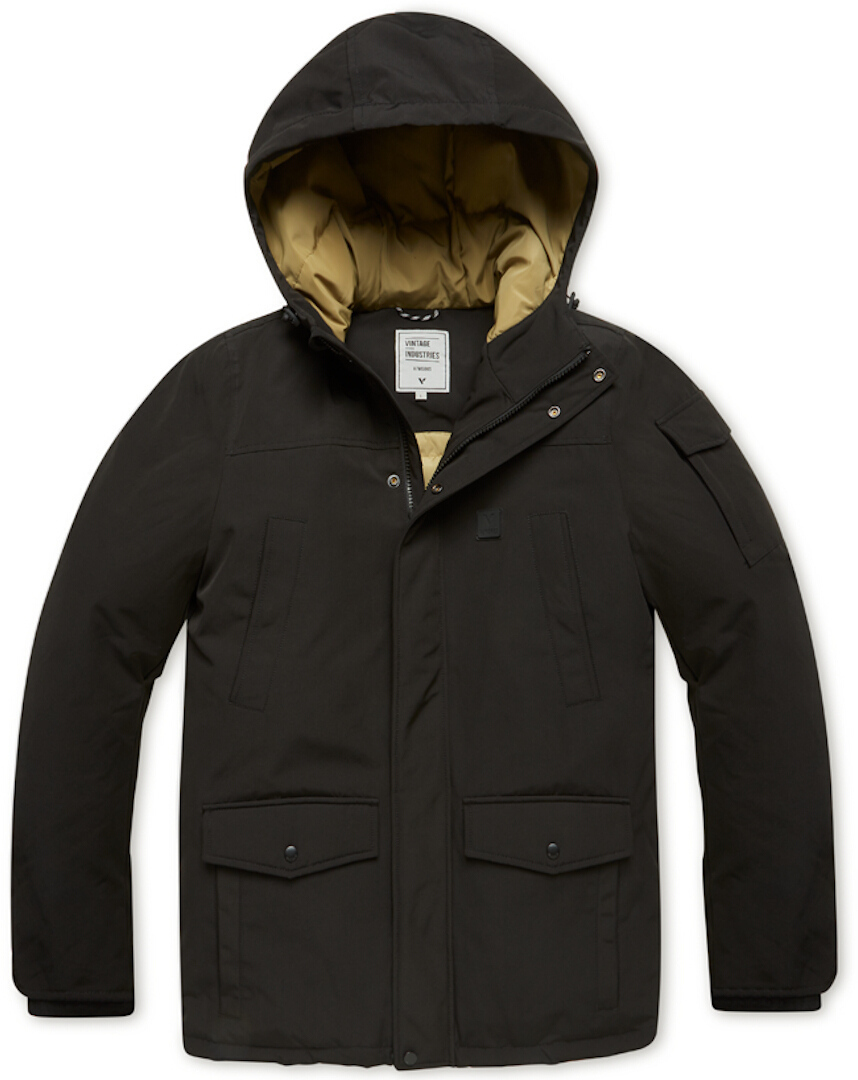 Vintage Industries Gavyn Parka Sort M Figur 1