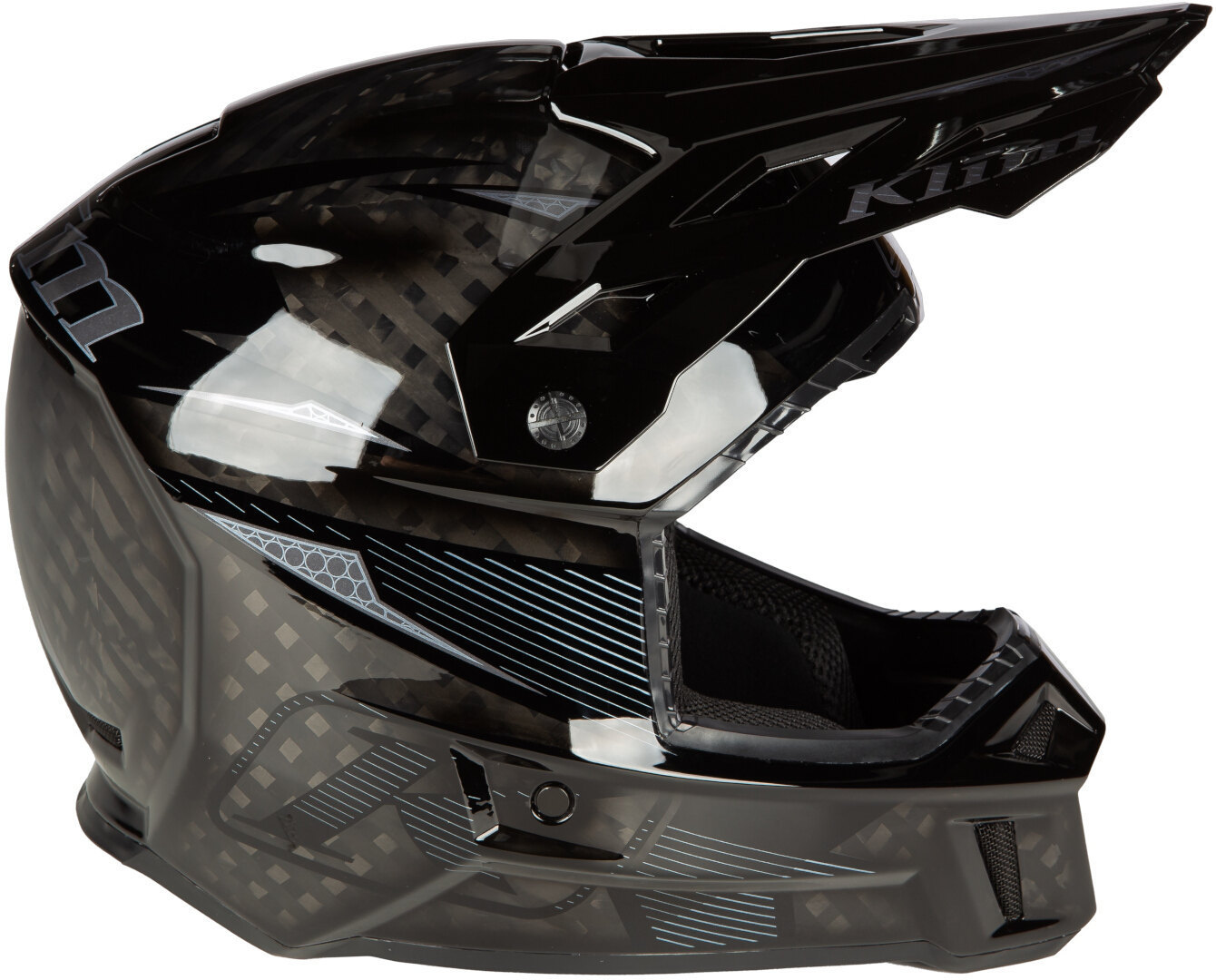 Klim F3 Carbon Pro Motocross hjälm Svart/kol XL (60/61) Figur 6