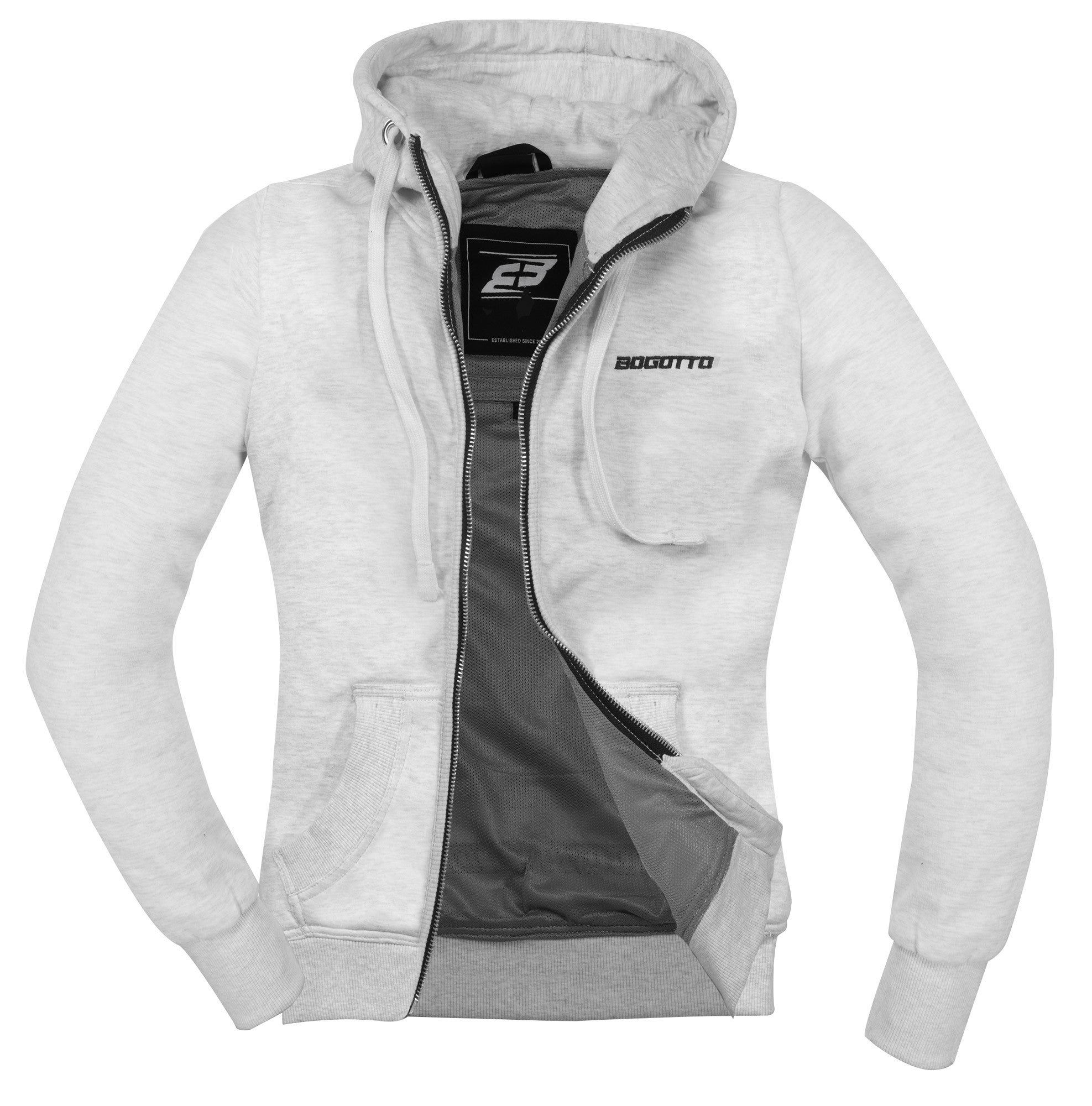 Side view of Bogotto R-Ace Ladies Motorcycle Zip Hoodie