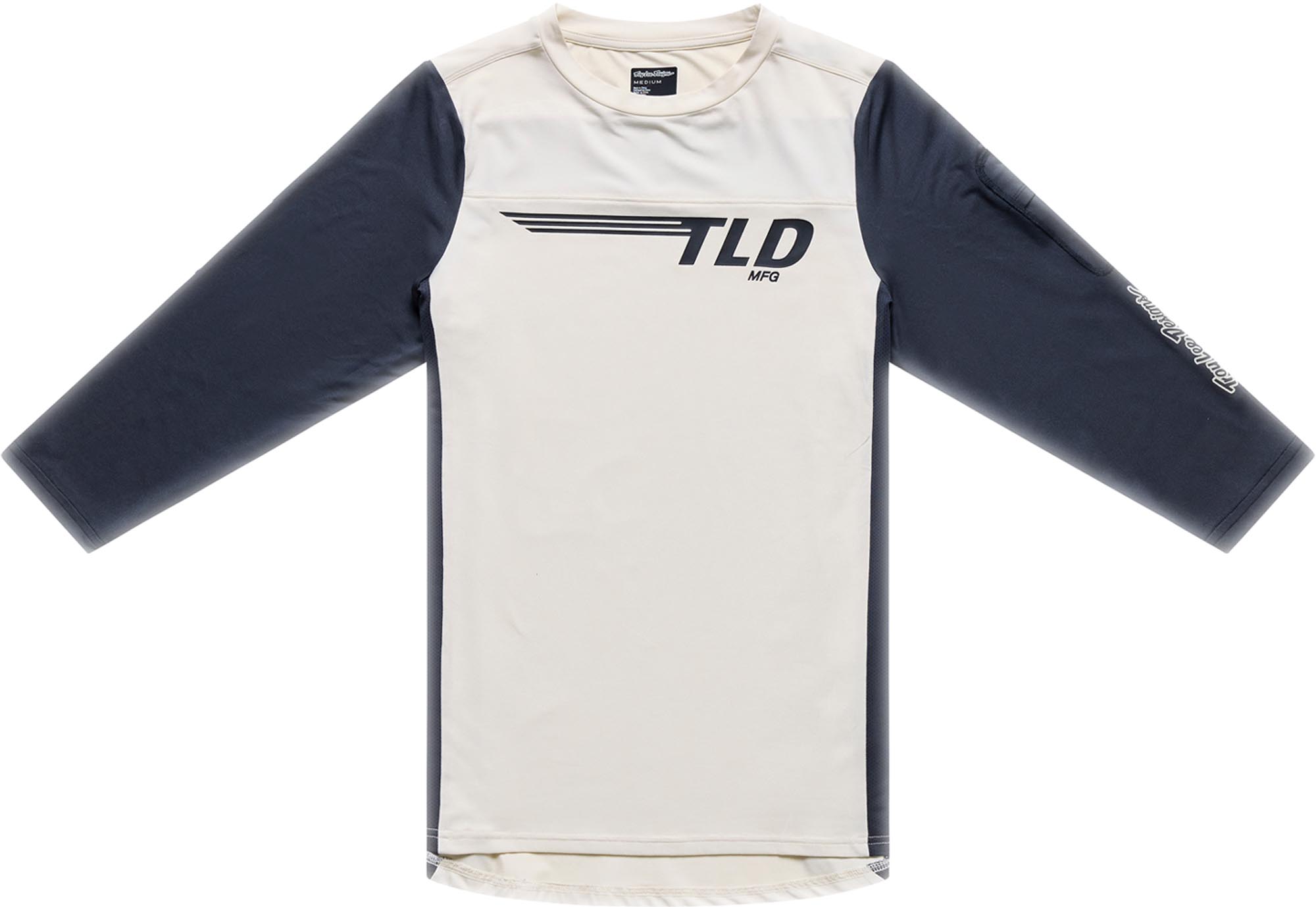 Troy Lee Designs Ruckus Ride Wings 3/4 Cykeltrøje grå/hvid M Figur 1