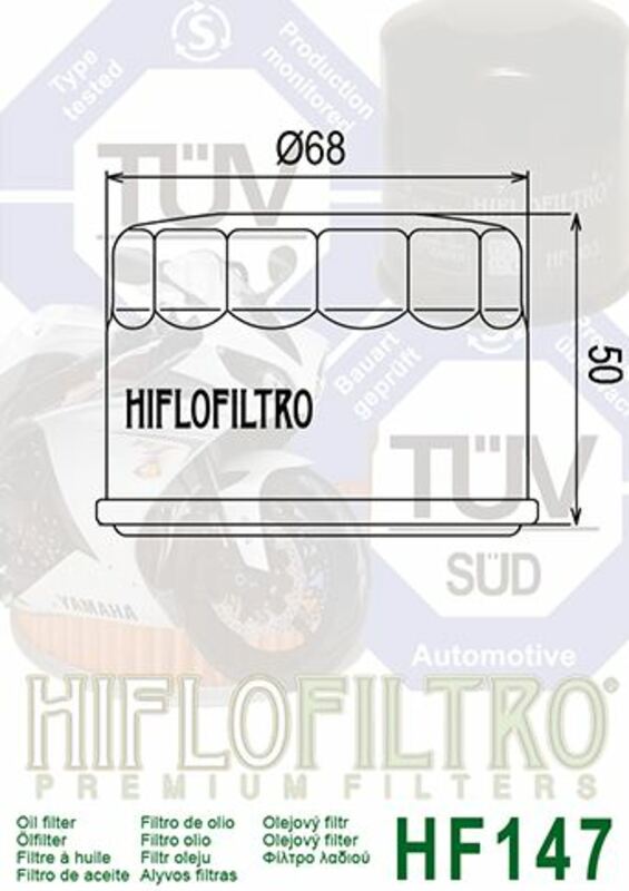 Hiflofiltro Oljefilter - HF147 Figur 4