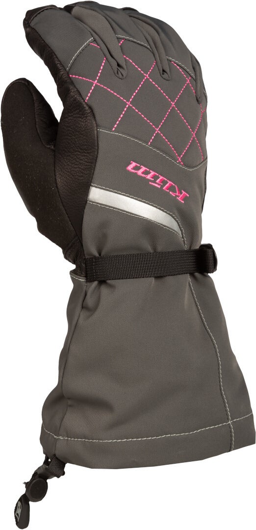 Klim Allure Sorte damer handsker grå/sort/pink 2XL Figur 1