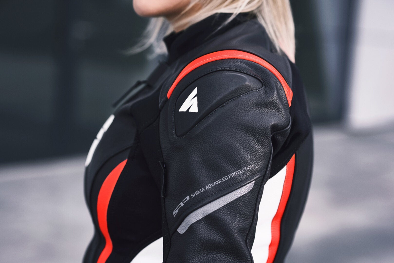 SHIMA Miura 2.0 Ladies Motorcycle Leather Jacket black/white/red 36 Figure 7