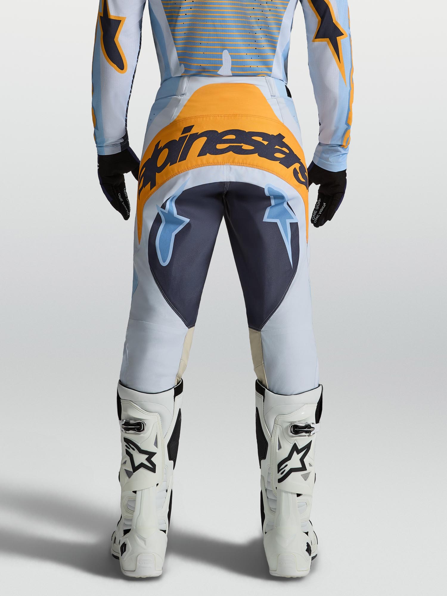 Alpinestars Techstar Maven Motocross Pants blue/orange/black 44 Figure 8