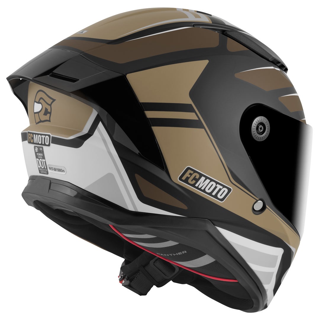 FC-Moto FF130SV Cavion Hjelm sort mat/brun M Figur 3