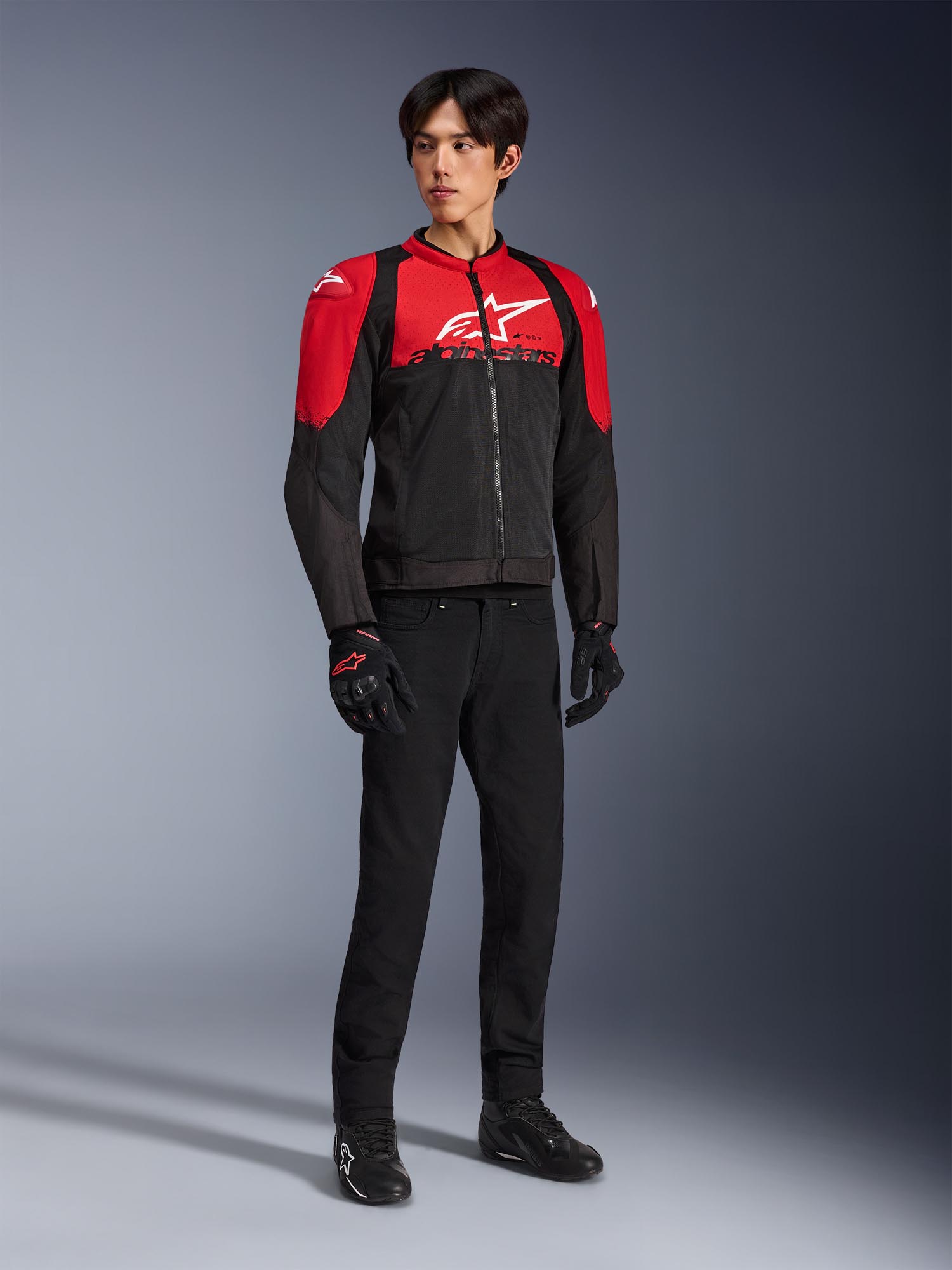Side view of Alpinestars SMX Air Perforated Motorcycle Textile Jacket
