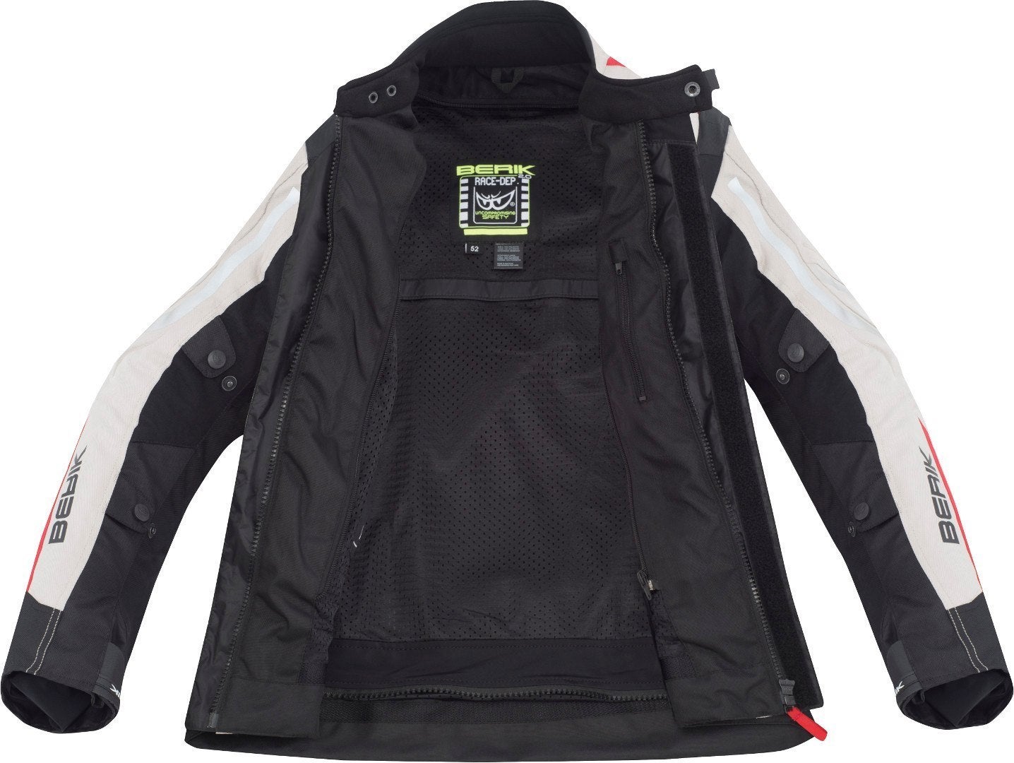 Berik Rallye waterproof Motorcycle Textile Jacket black/beige/red 60 Figure 3