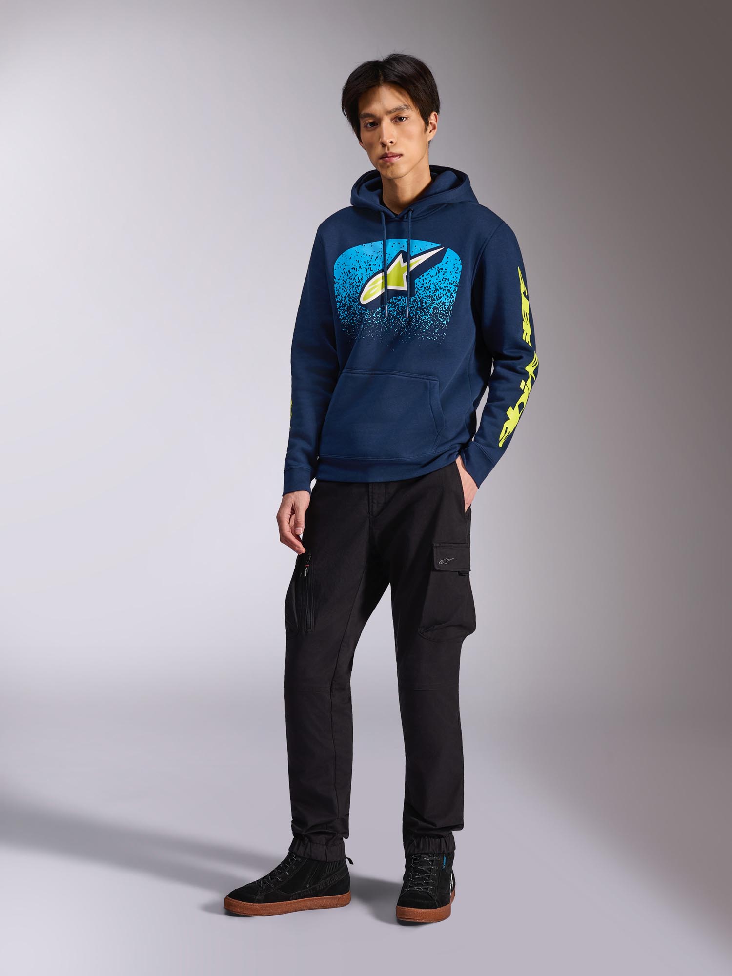 Alpinestars Obsessed フーディー 青 S 図5