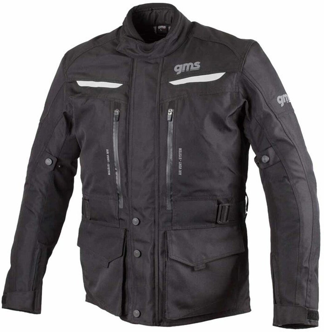 GMS Gear Motorrad Textiljacke schwarz 3XL Abbildung 1