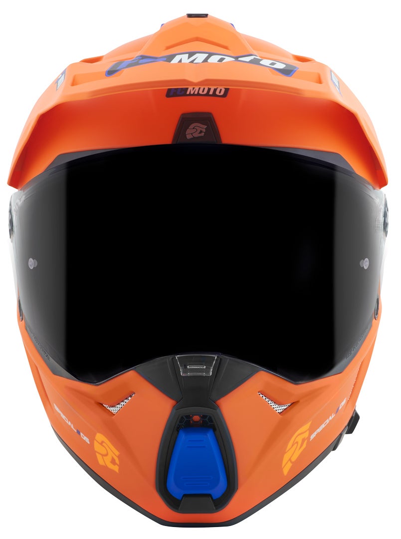FC-Moto Merkur Pro Straight Enduro Helmet orange matt L Figure 7