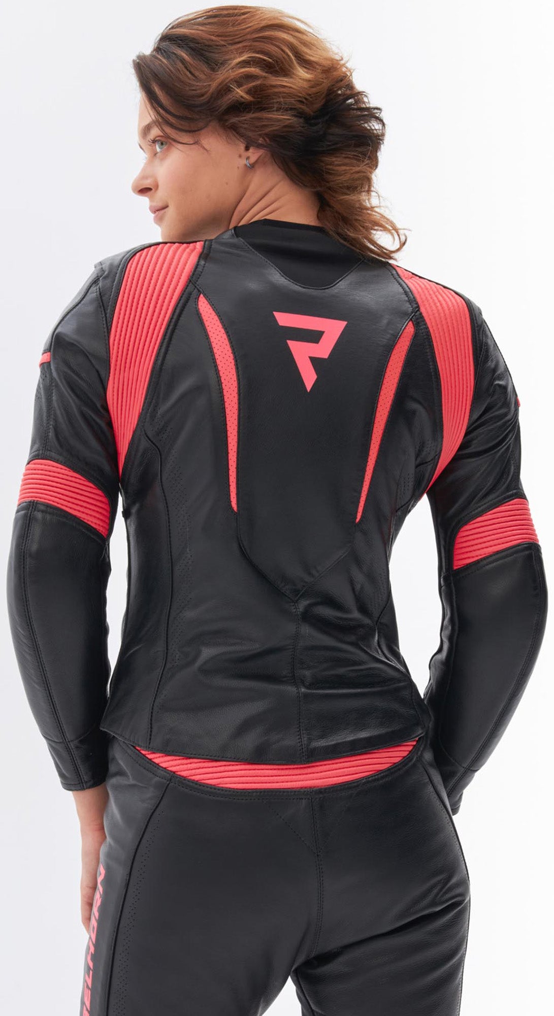 Rebelhorn Rebel Damen Motorrad Lederjacke schwarz/rosa 44 Abbildung 4